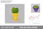 Roślina reklamowa w doniczce Agencja Reklamowa Ars Nominem Kraków, Warszawa poleca roślint reklamowe, roślina reklamowa w doniczce, gbr-eu-rr