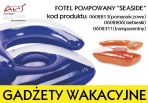 Agencja reklamowa ARS NOMINEM Kraków, Warszawa, fotel z logo, fotel pompowany z logo, fotel z nadrukiem reklamowym, fotel do pływania z logo, fotel plażowy z logo