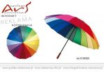 Agencja Reklamowa ARS NOMINEM Kraków, Warszawa, parasol tęczowy, parasol drewniany, parasol metalowy, parasol duży