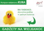 Agencja reklamowa ARS NOMINEM Kraków, Warszawa, pompon reklamowy kura, pompon reklamowy wielkanocny kura, kura z logo, wielkanocny z logo, pompon z nadrukiem wielkanocny