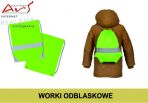 Agencja Reklamowa ARS NOMINEM Kraków, Warszawa poleca, worek szkolny, worek szkolny odblaskowy, plecak odblaskowy, worek szkolny odblaskowy z logo, worek szkolny odblaskowy z nadrukiem,