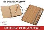 Agencja Reklamowa ARS NOMINEM Kraków, Warszawa, notes bambusowy, notes z drzewa bambusowego, notes z bambusa, notes ekologiczny reklamowy, notes drewniany z logo