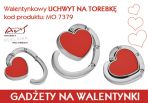 Agencja reklamowa ARS NOMINEM Kraków, Warszawa, uchwyt na torebkę z logo, uchwyt na torebkę z nadrukiem reklamowym, uchwyt na torebkę walentynkowy, uchwyt na torebkę reklamowy, wieszak reklamowy na torebkę, wieszaki reklamowe na torebkę,