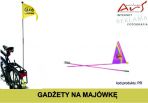 Agencja reklamowa ARS NOMINEM Kraków, Warszawa, chorągiewka z logo, chorągiewka reklamowa, akcesoria rowerowe z logo, chorągiewka rowerowa z nadrukiem reklamowym